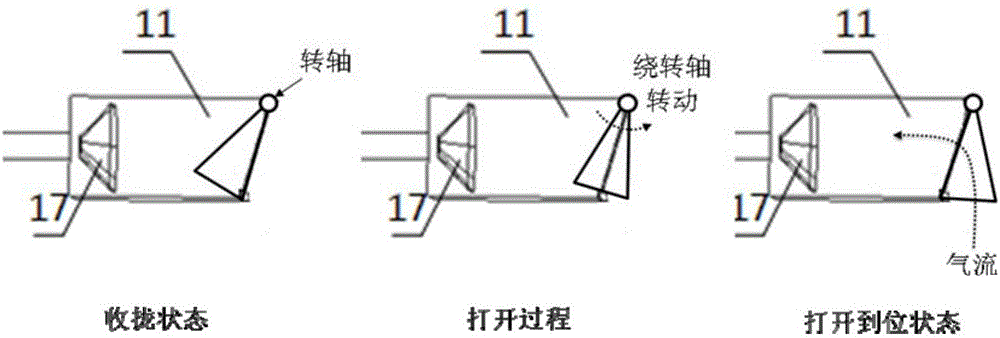 Mars dust collecting device in hypervelocity flight state and application method thereof