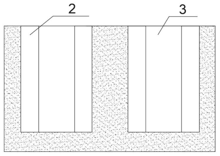 Underground diaphragm wall prefabricating method for built-in capillary tube heat exchanger