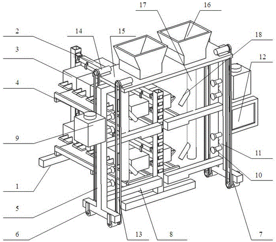 Intelligent pigeon massive-breeding device