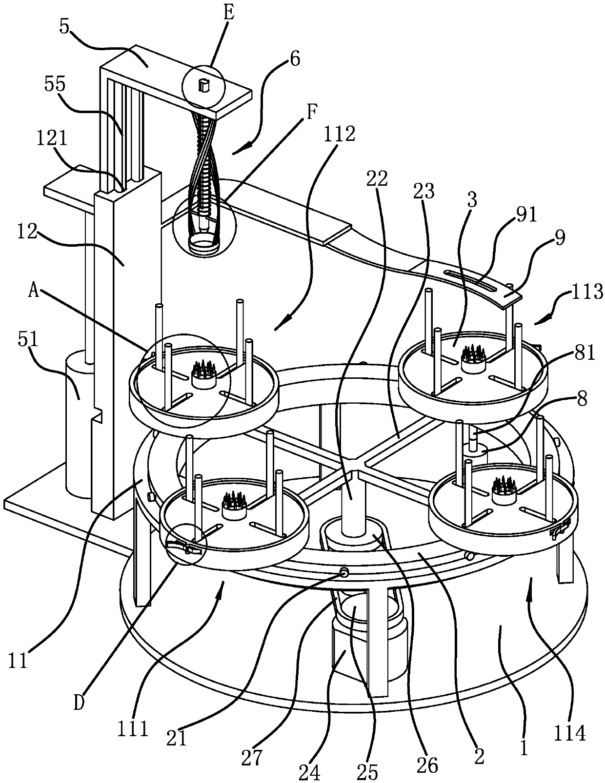 A pineapple heart removal device