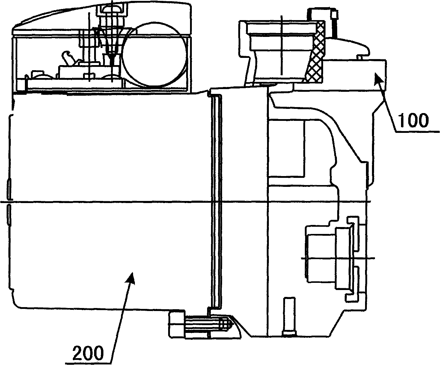 Wall-mounted furnace canner motor pump with automatic exhaust device