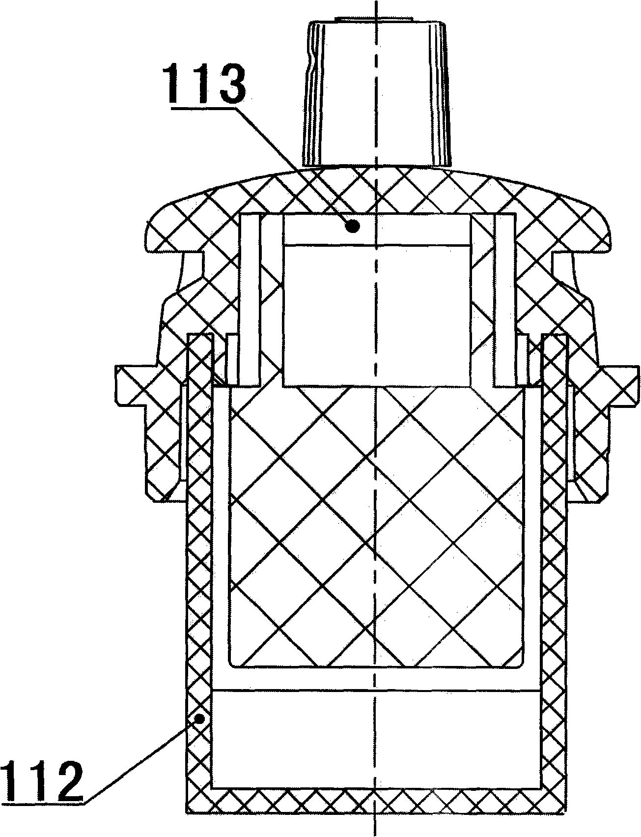 Wall-mounted furnace canner motor pump with automatic exhaust device