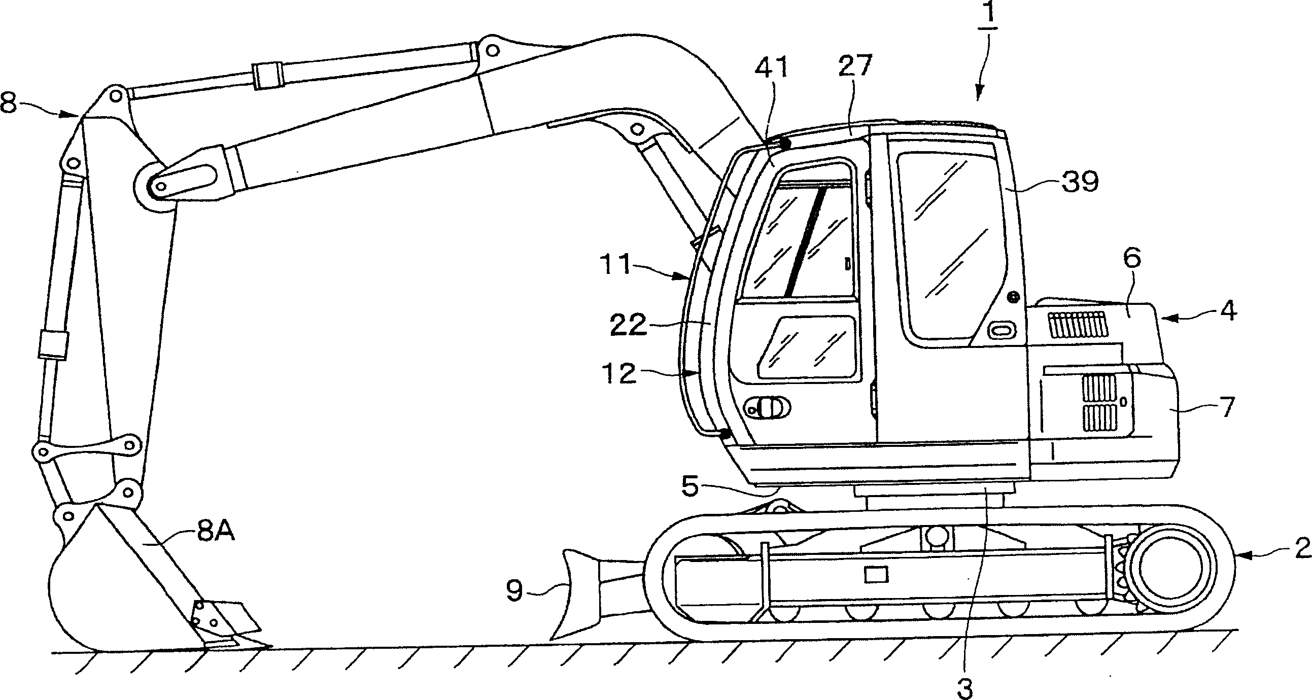 Cab of construction machinery