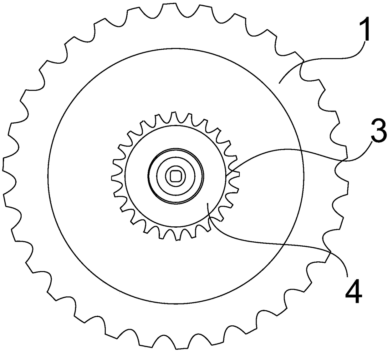 Wheel disc with improved driving mode