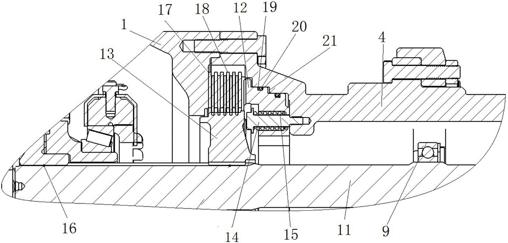 Drive axle with wet brakes and sectional axle housings