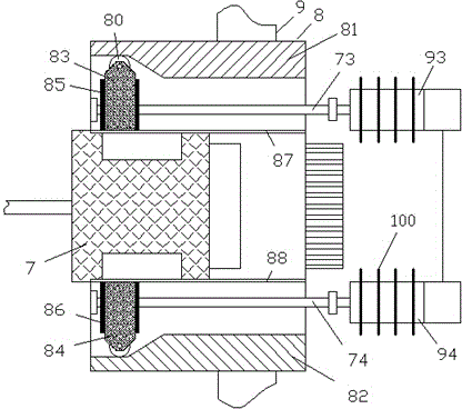 Circuit board plugging and connecting assembly with radiating function