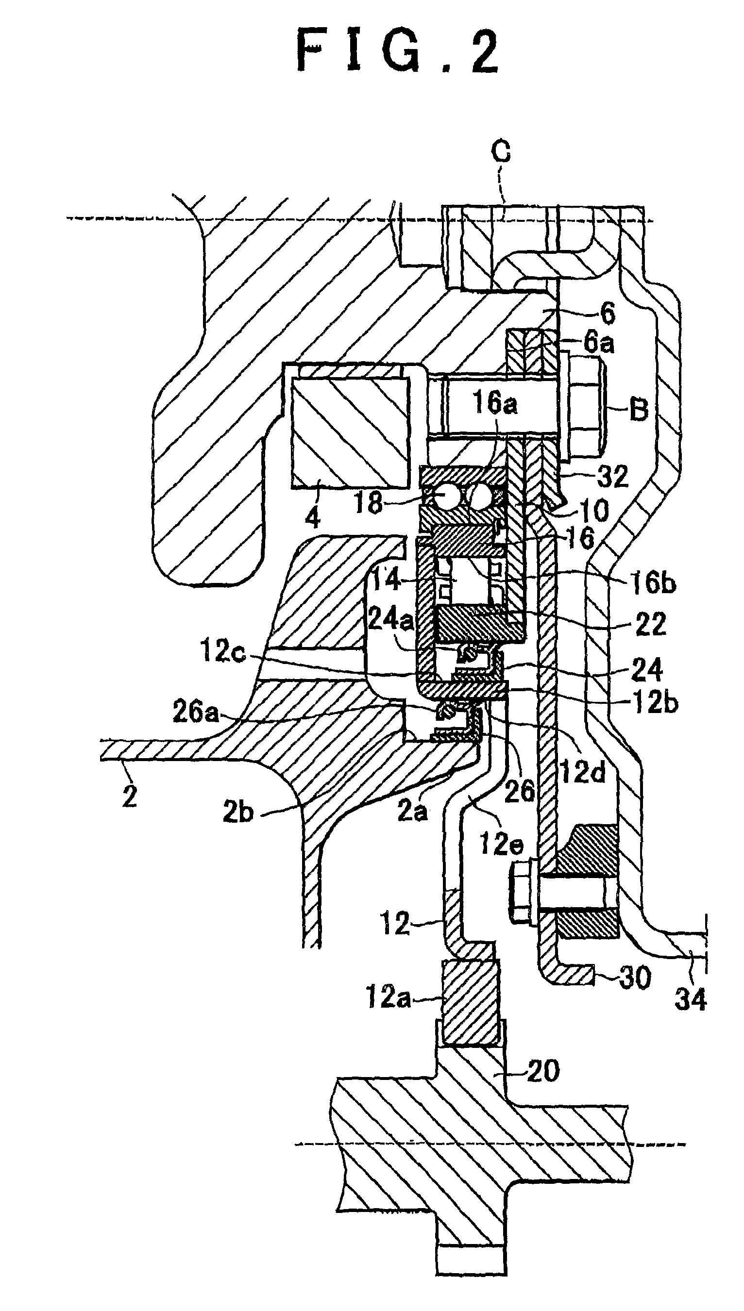 Startup Torque Transmitting Mechanism of an Internal Combustion Engine