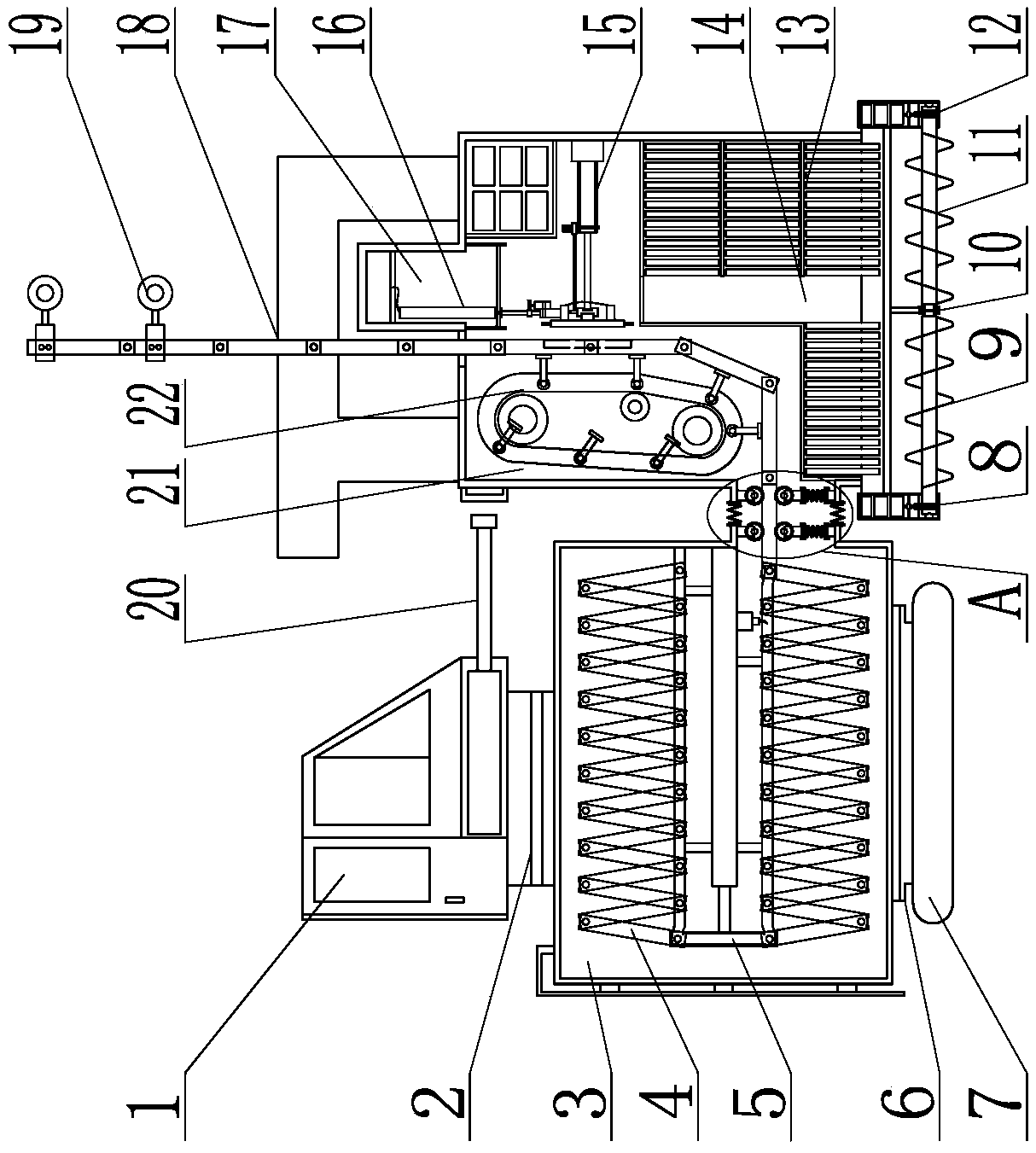 Refractory castable conveying equipment capable of achieving efficient heat dissipation and deposition prevention