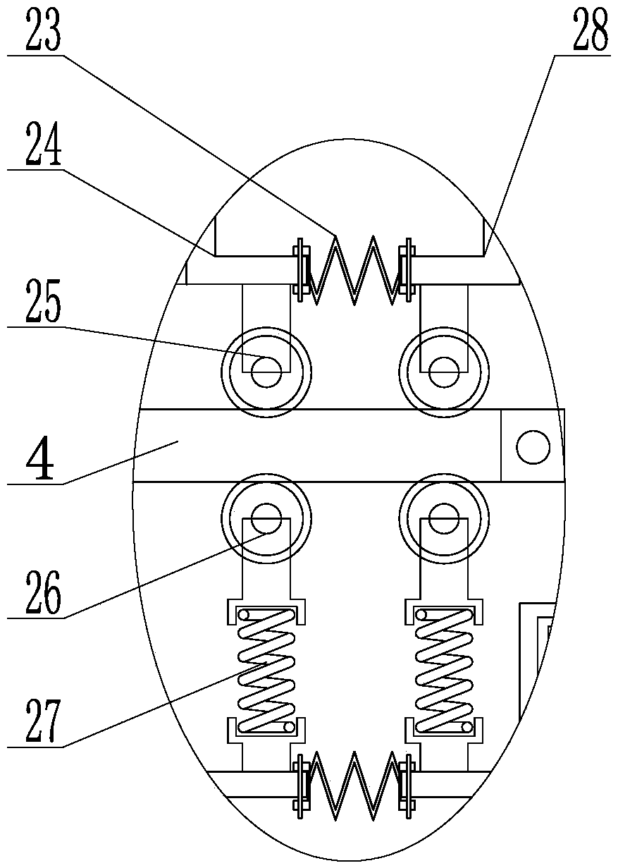 Refractory castable conveying equipment capable of achieving efficient heat dissipation and deposition prevention