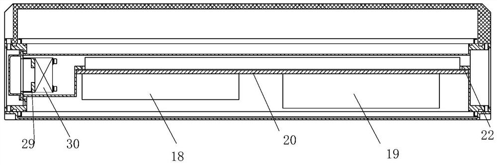 Radar structure with multi-cavity coupling sealing heat dissipation air channel and universal pitching supporting frame