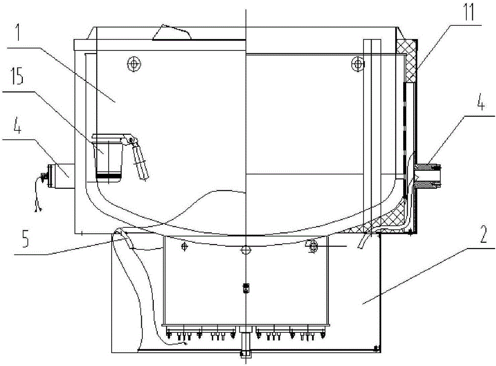 Sandwich type pressure cooker