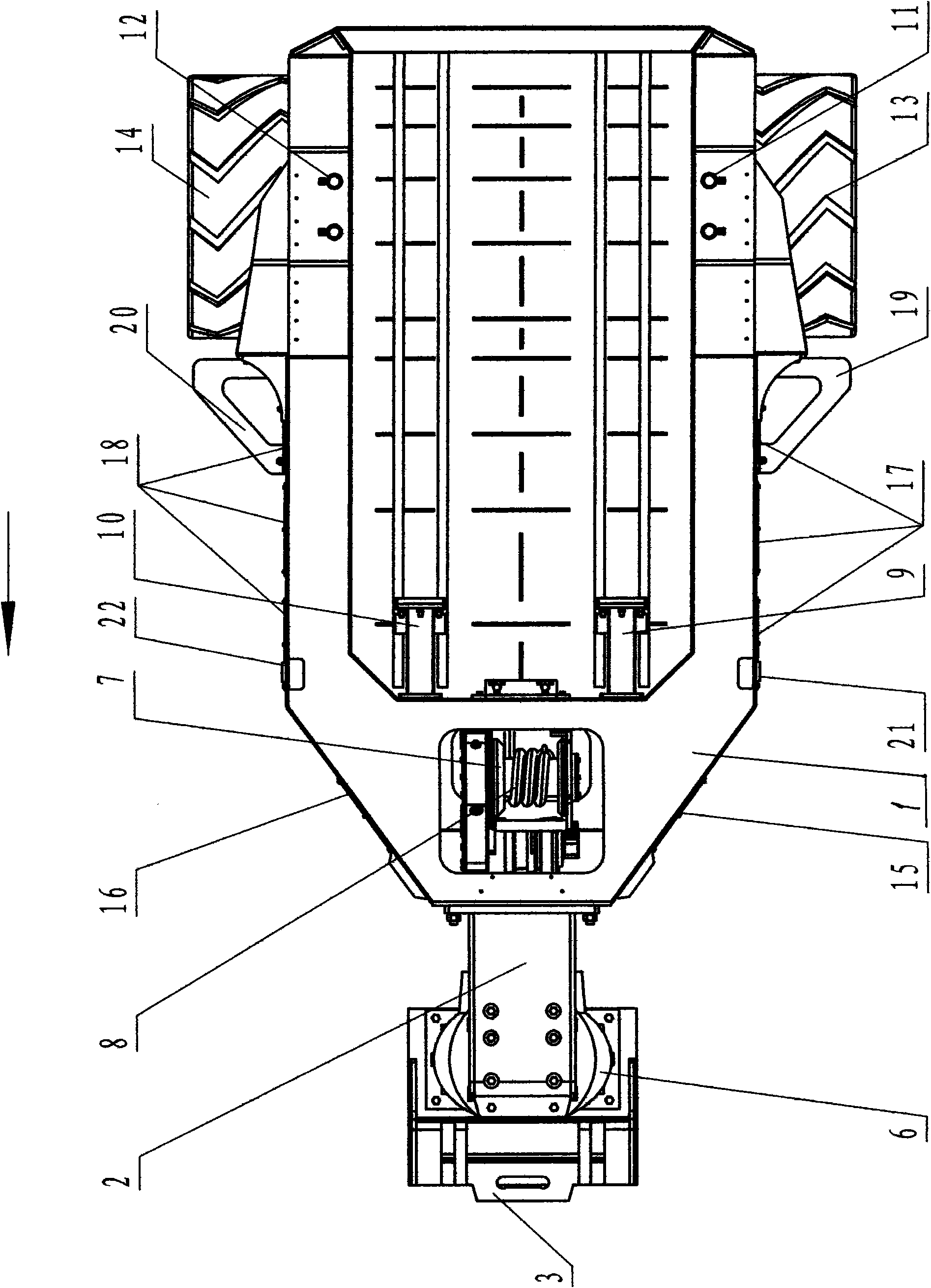 Towing vehicle for transporting supports