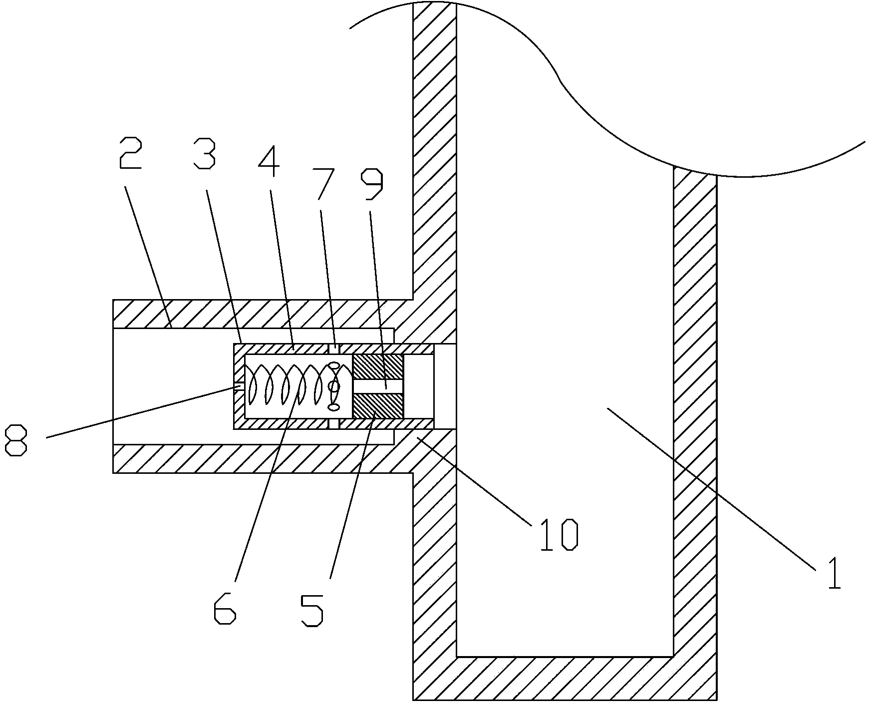 Lifter oil pipe burst safety mechanism