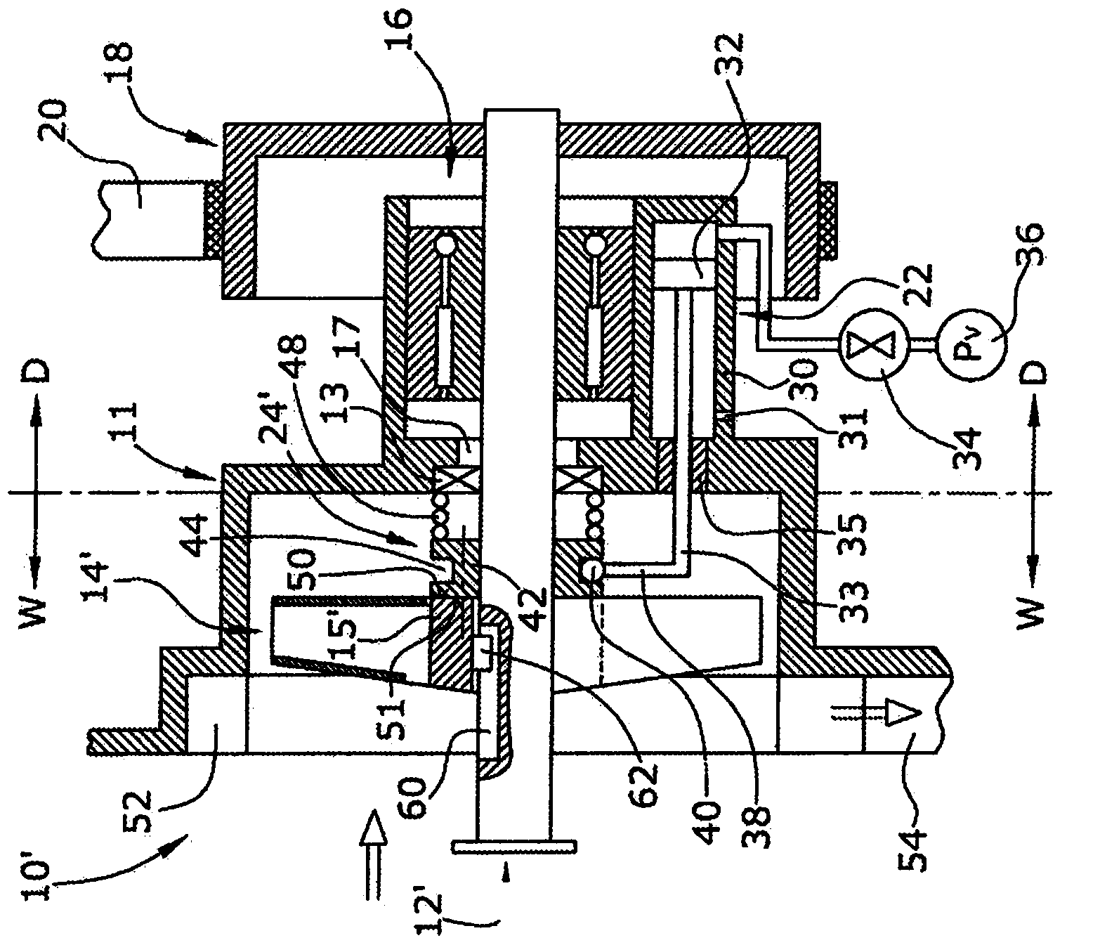 Switchable automotive coolant pump