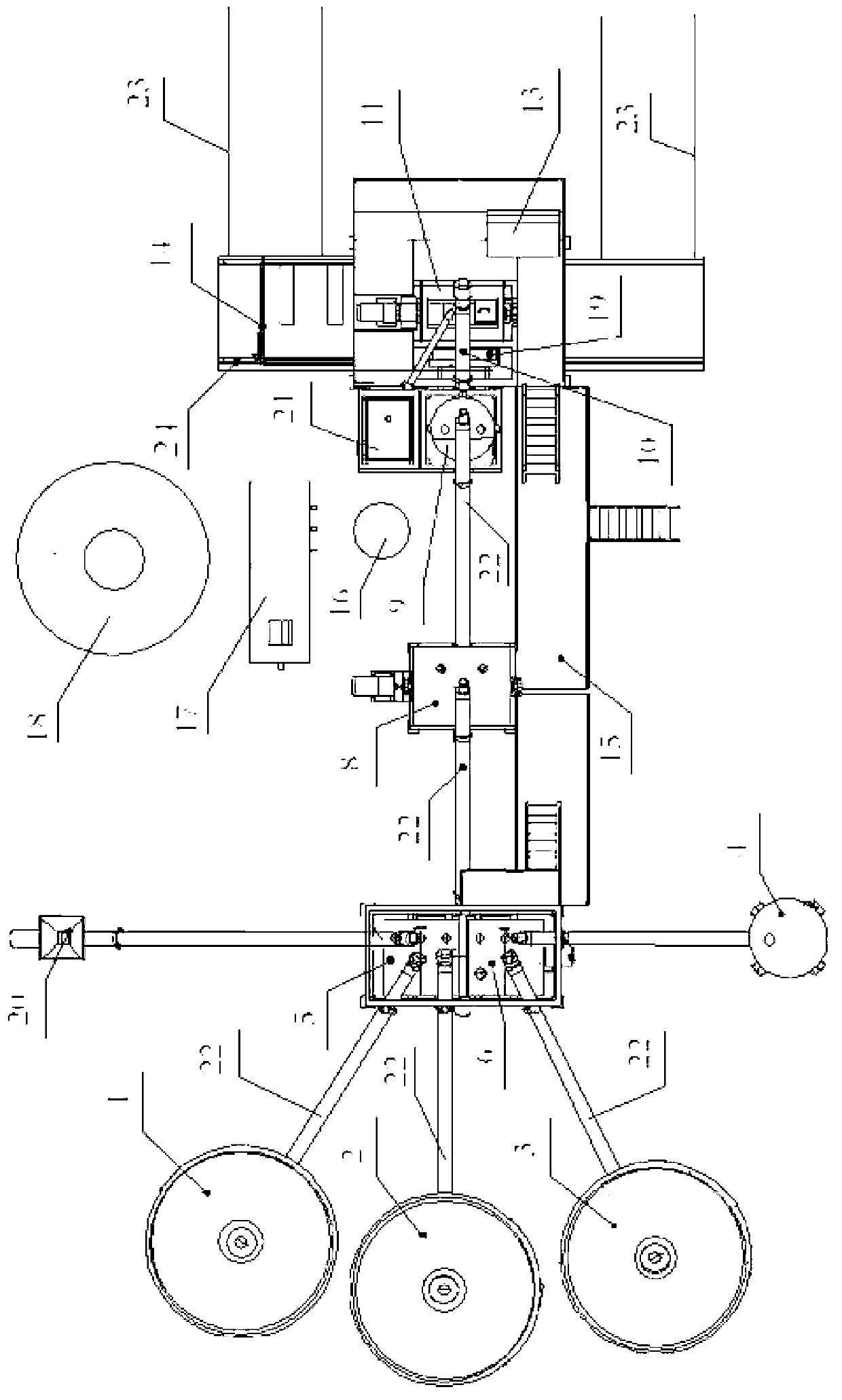 Automated production line and automated production method of light-weight wall material