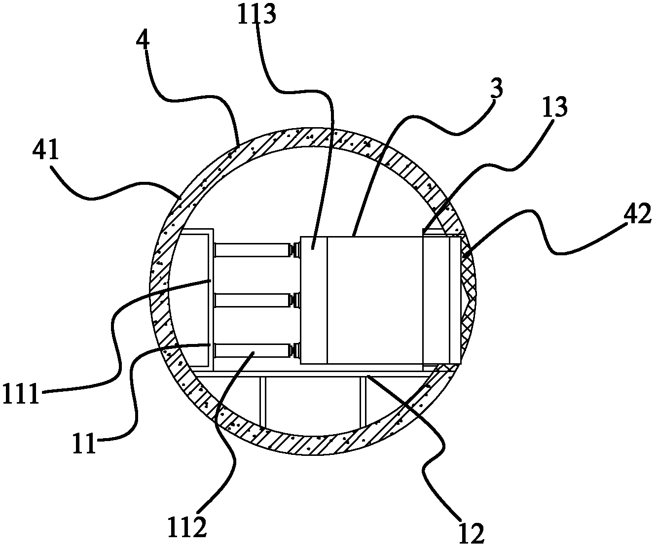 Tunnel connecting passage construction method for directly cutting segment rings through pipe jacking machine