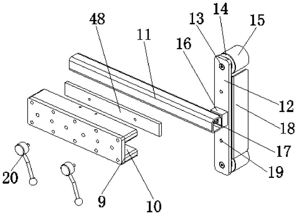 Aluminum foil composite film tearing device for aluminum foil compounding machine