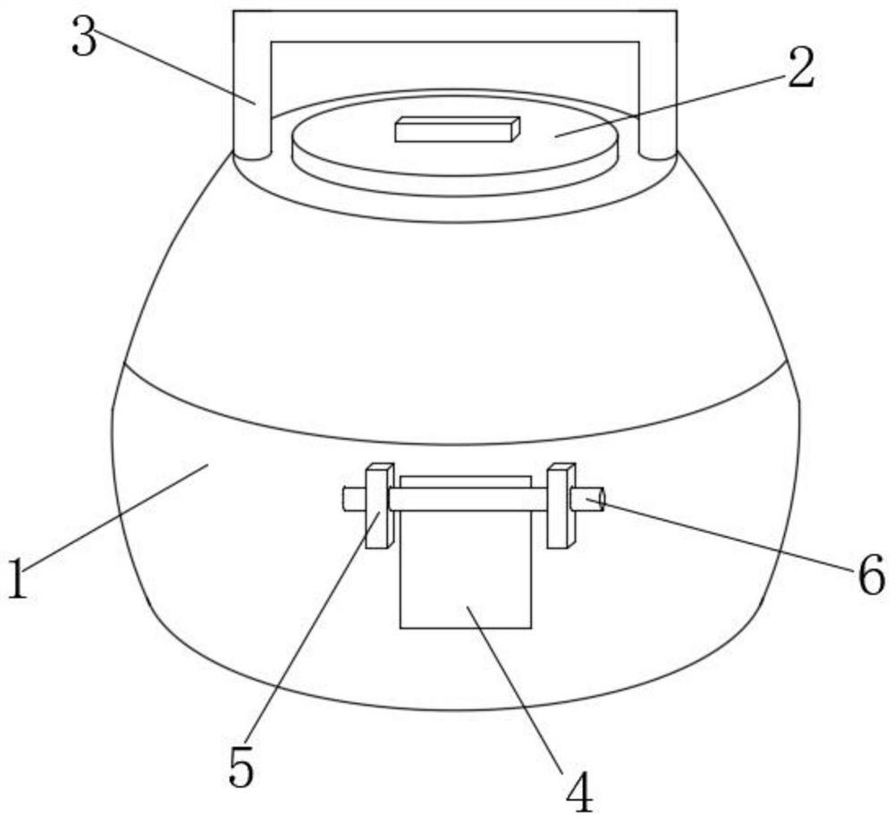 Novel throwing type fire extinguisher convenient to use