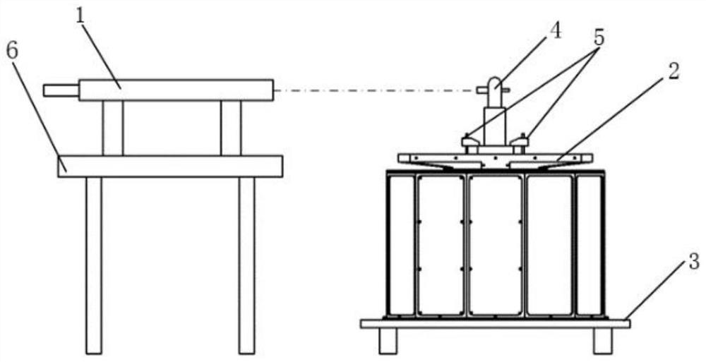 Device and method for measuring azimuth pointing precision of radar servo base