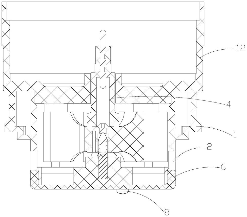 Multi-flow-direction impeller box assembly and water meter with the same