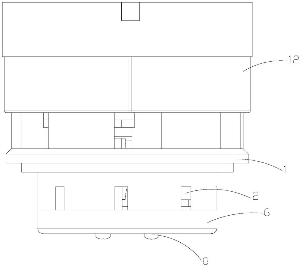 Multi-flow-direction impeller box assembly and water meter with the same