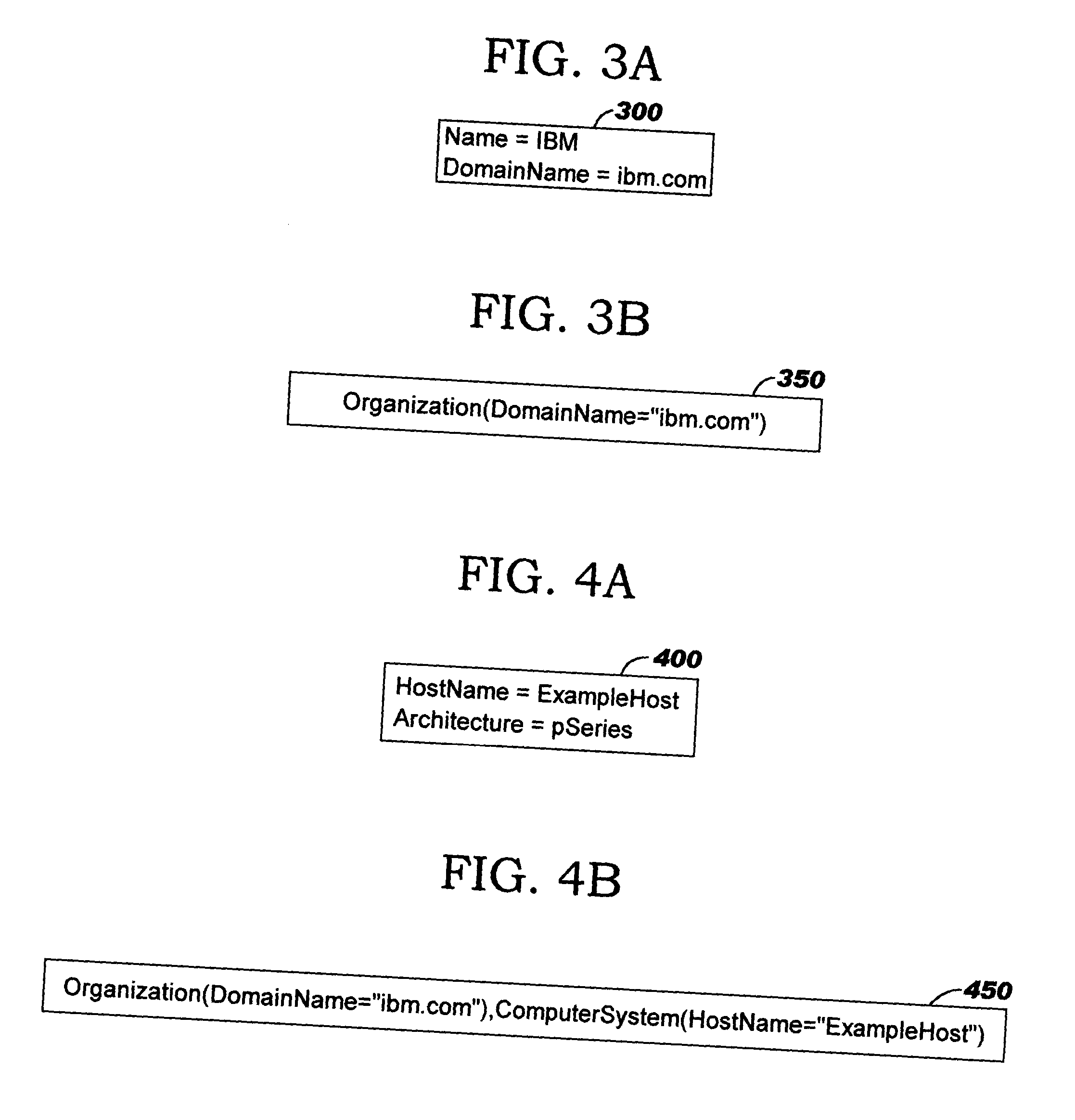 Identifying resource and data instances in management systems