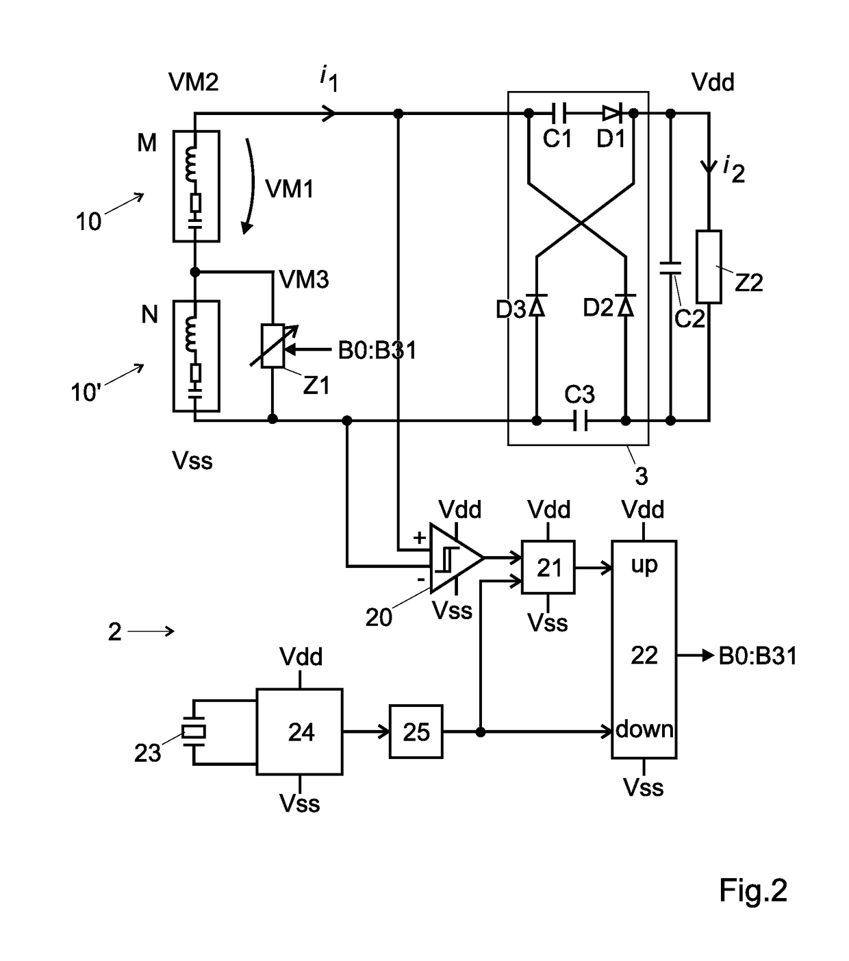 Regulating body for a wristwatch