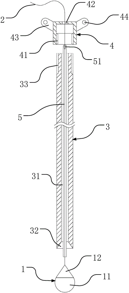 Encephalic lesion puncture positioning device based on brain stereotaxis system