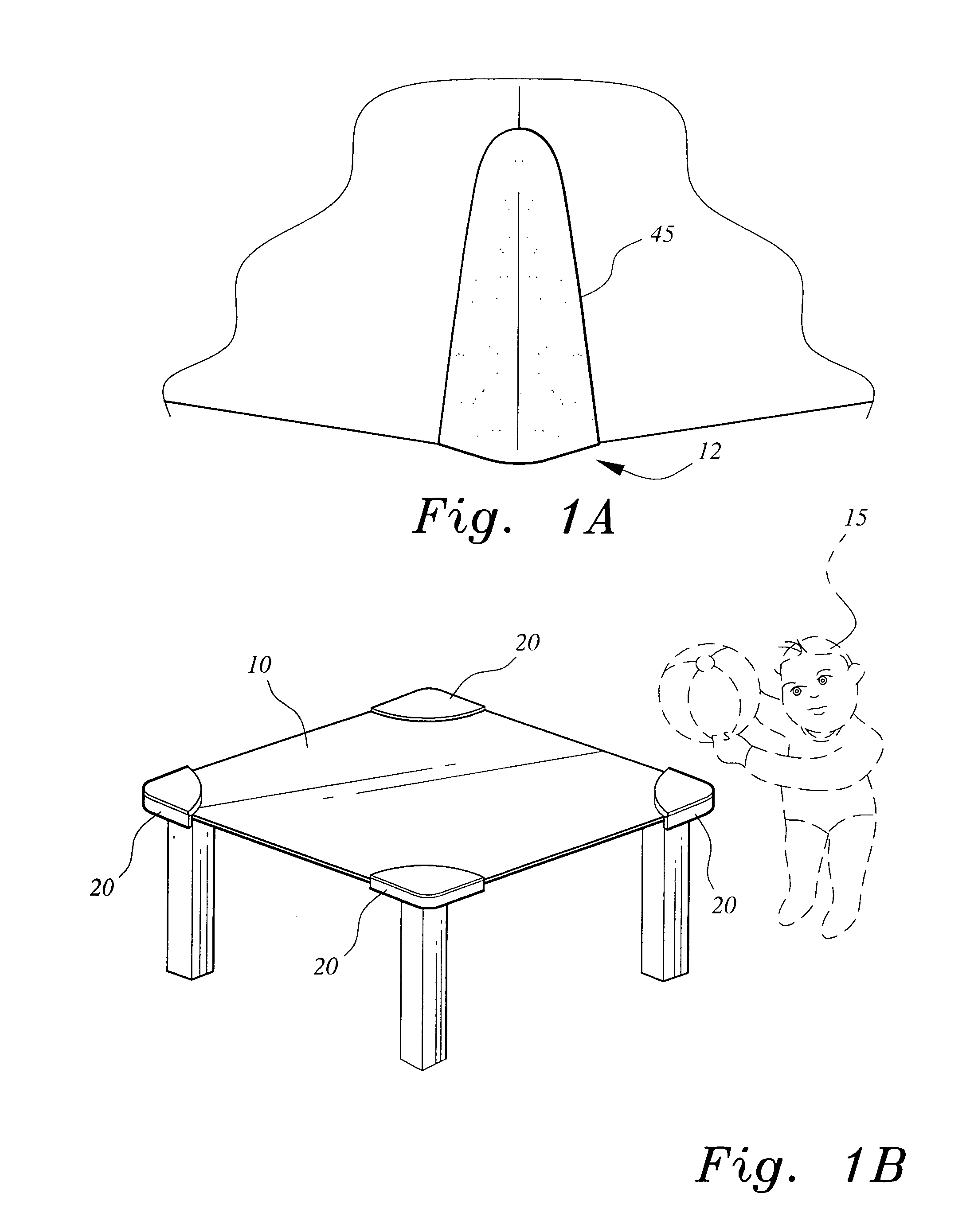 Padded corner covers