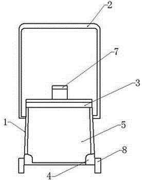 Manufacturing and mounting technology of sliding dustpan with backflow blocking plate