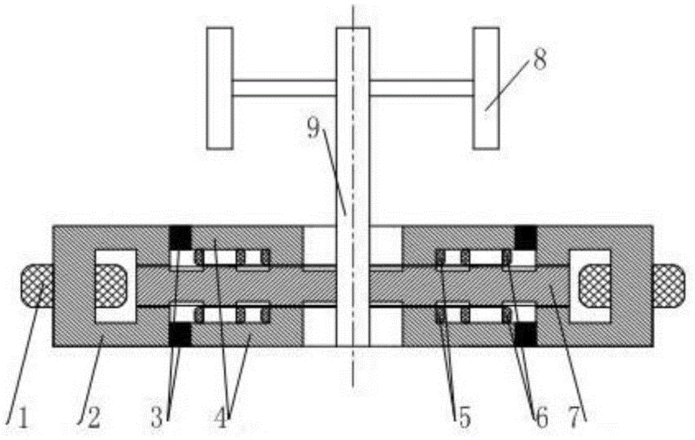 Magnetic suspension bearing disc hybrid excitation doubly salient wind generator