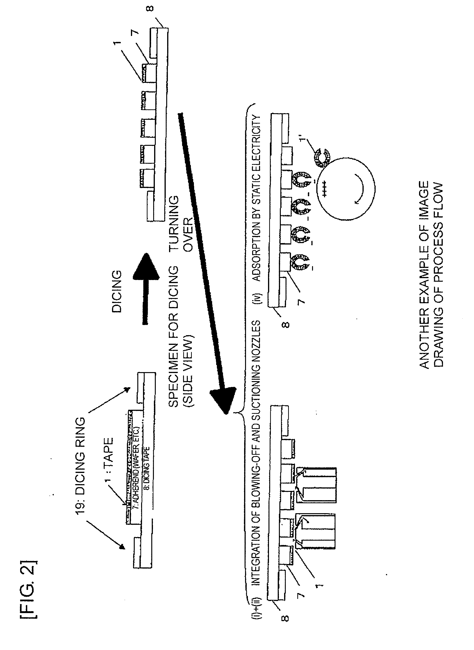 Method for separating and removing dicing surface protection tape from object to be cut