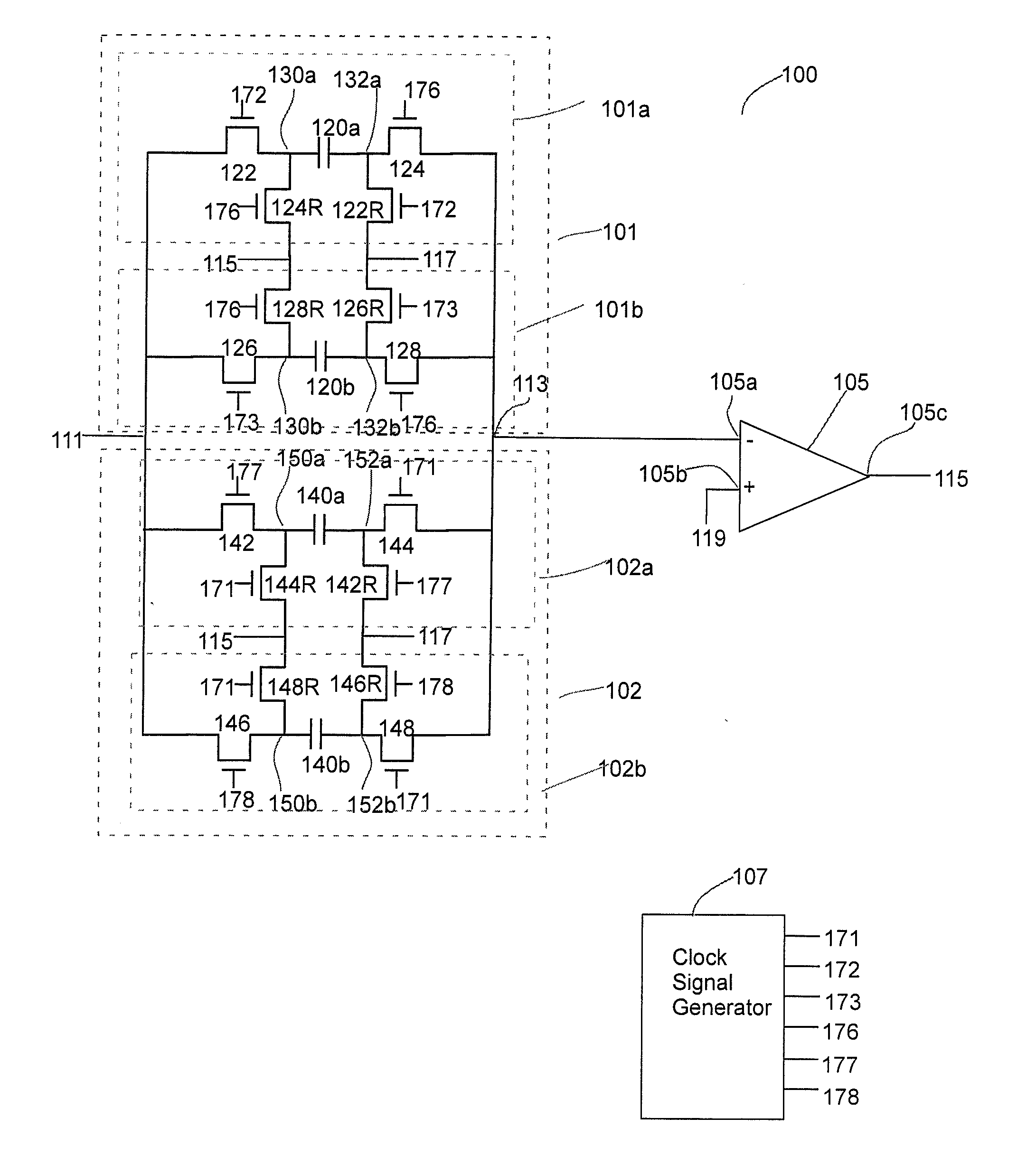 Switched capacitor notch filter with fast response time