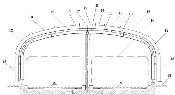 Whole image sound barrier for urban quick lane and tunnel portal