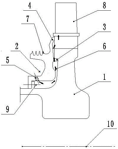 Gas turbine guide flow disk