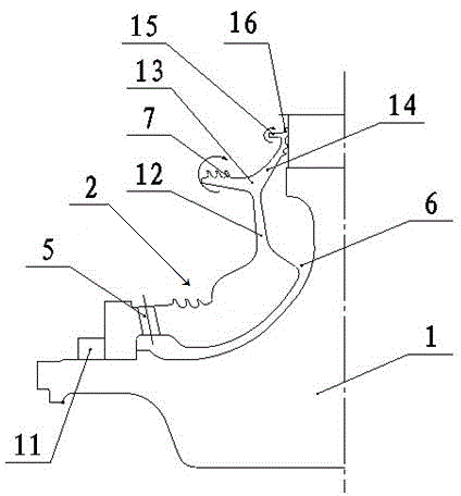 Gas turbine guide flow disk