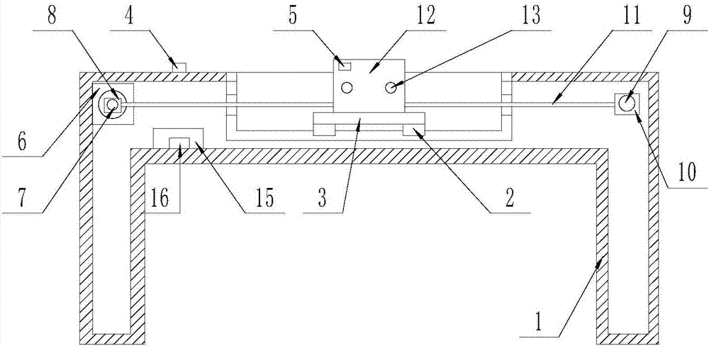 Intelligent adjustable-distance computer table