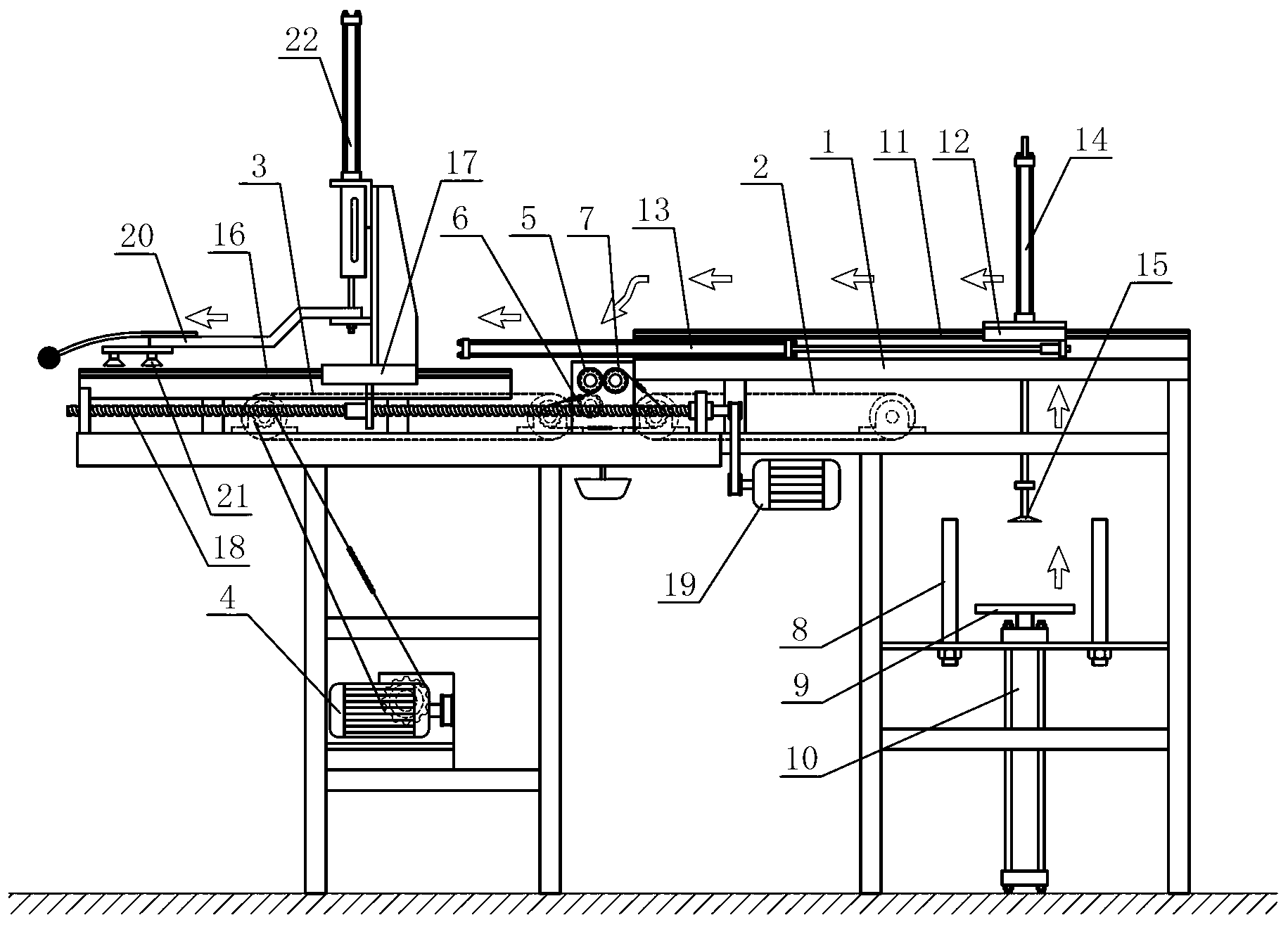 Automatic oil coating feeding device before sheet stamping forming