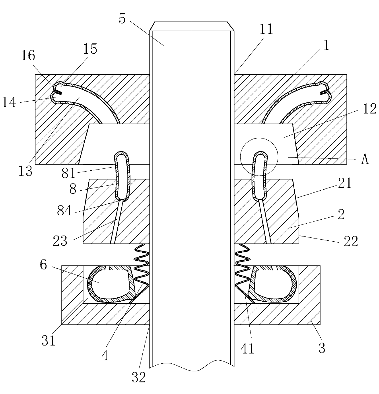 Locknut pushing pre-tightening system