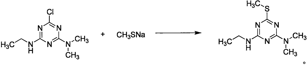 Catalyst-free ametryn production method