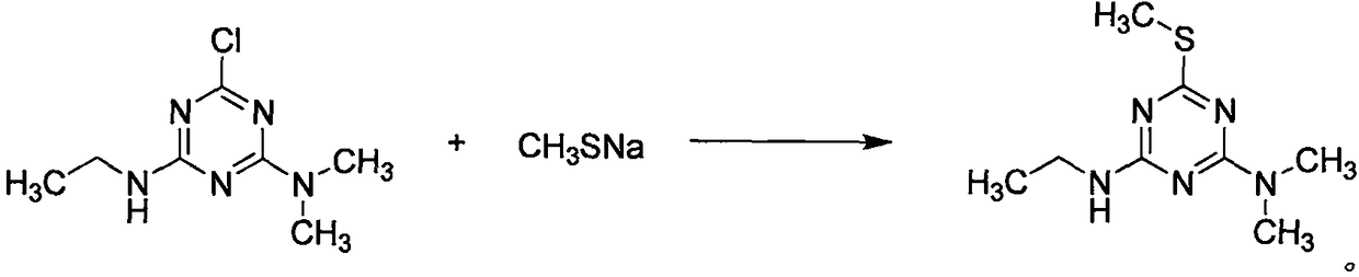 Catalyst-free ametryn production method