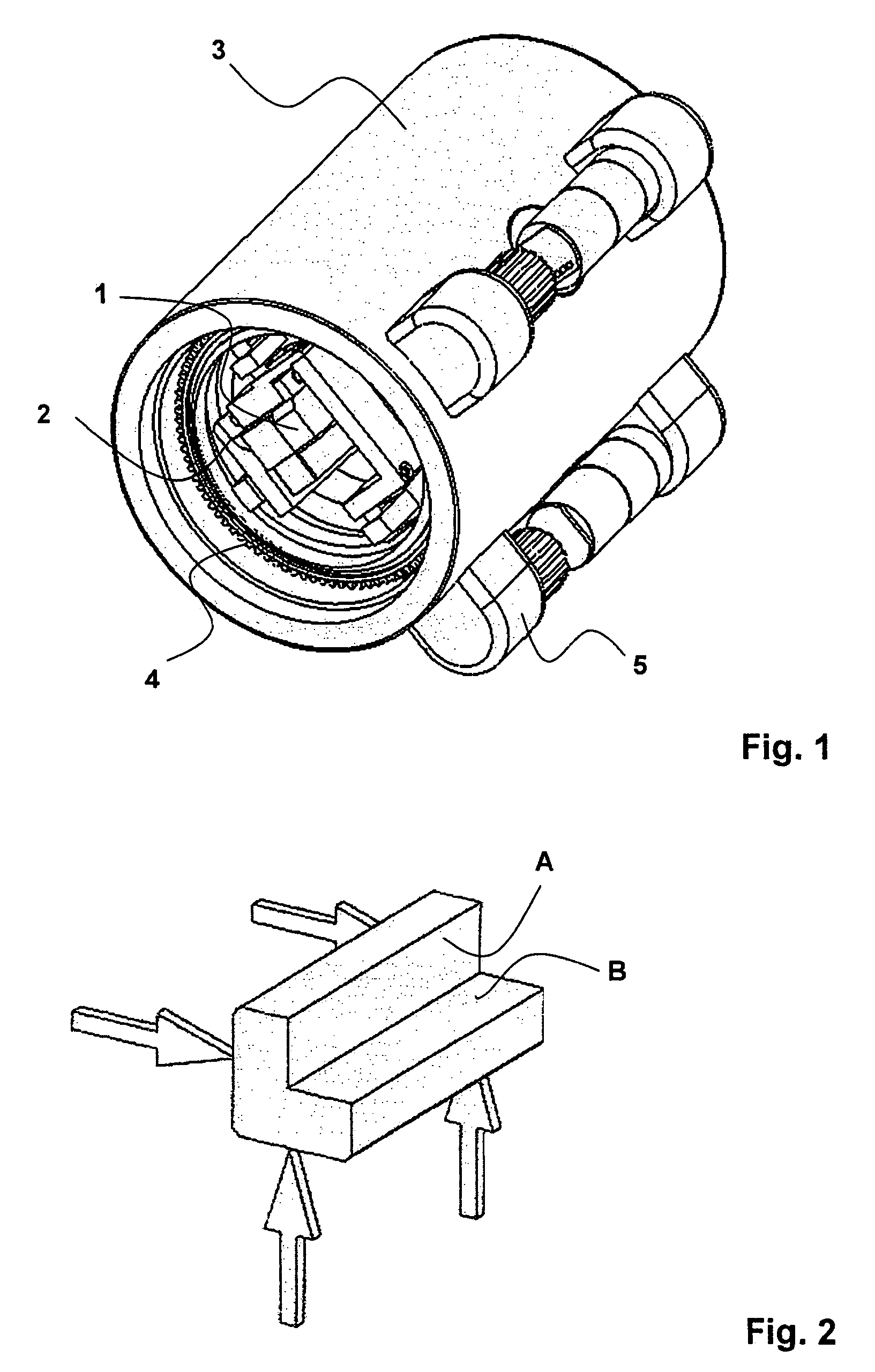 Method and device for aligning an optical element