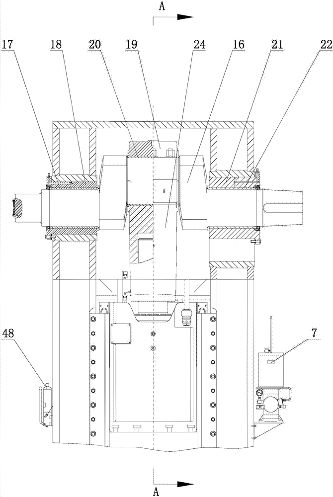 Automatic temperature rise control device for crankshaft and bearing bushes of mechanical press