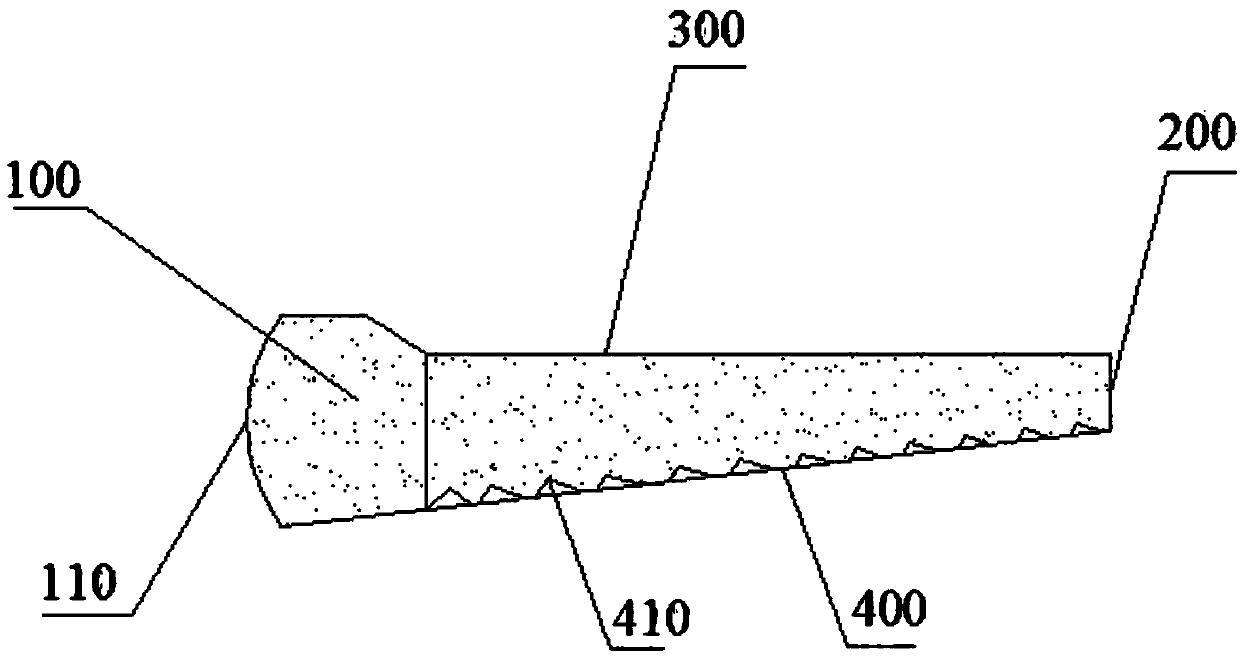 High-efficiency end face light guide plate for backlight module and preparation process thereof