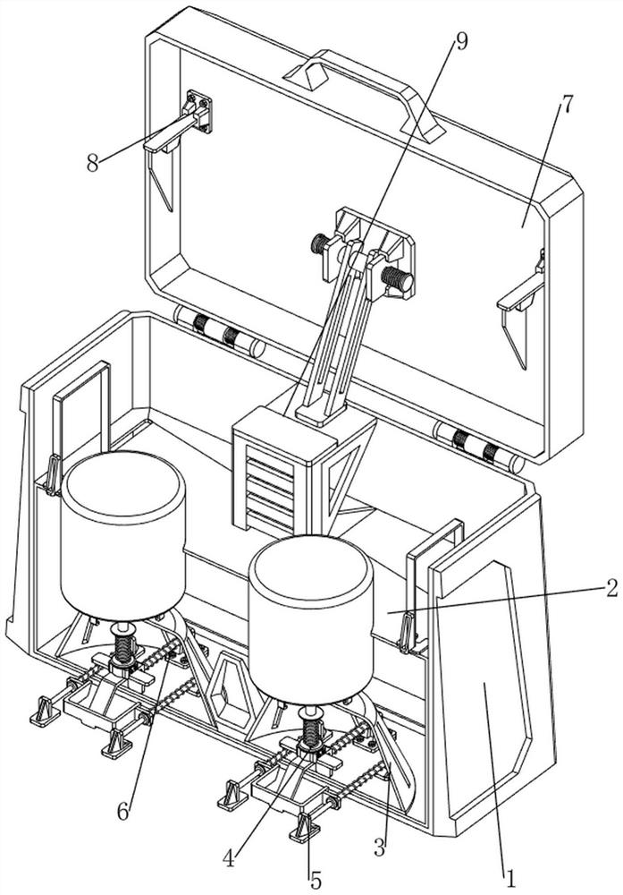 Vehicle-mounted explosive dangerous goods transportation warehouse