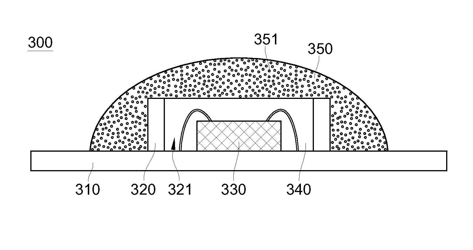 Light emitting diode package structure