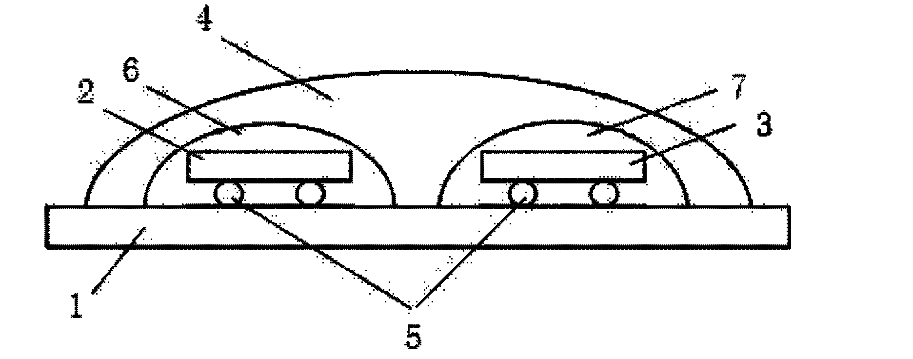 Light-emitting diode (LED) packaging method, packaging device and light adjusting method and system