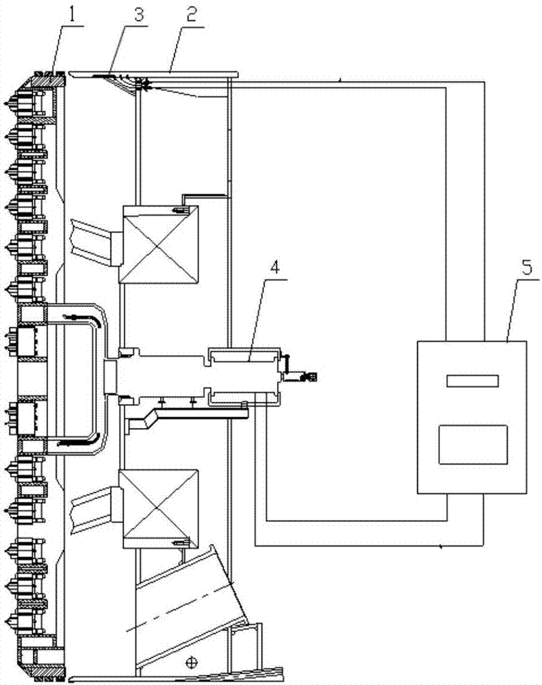 Shield tunneling machine with freeze-reinforcing function