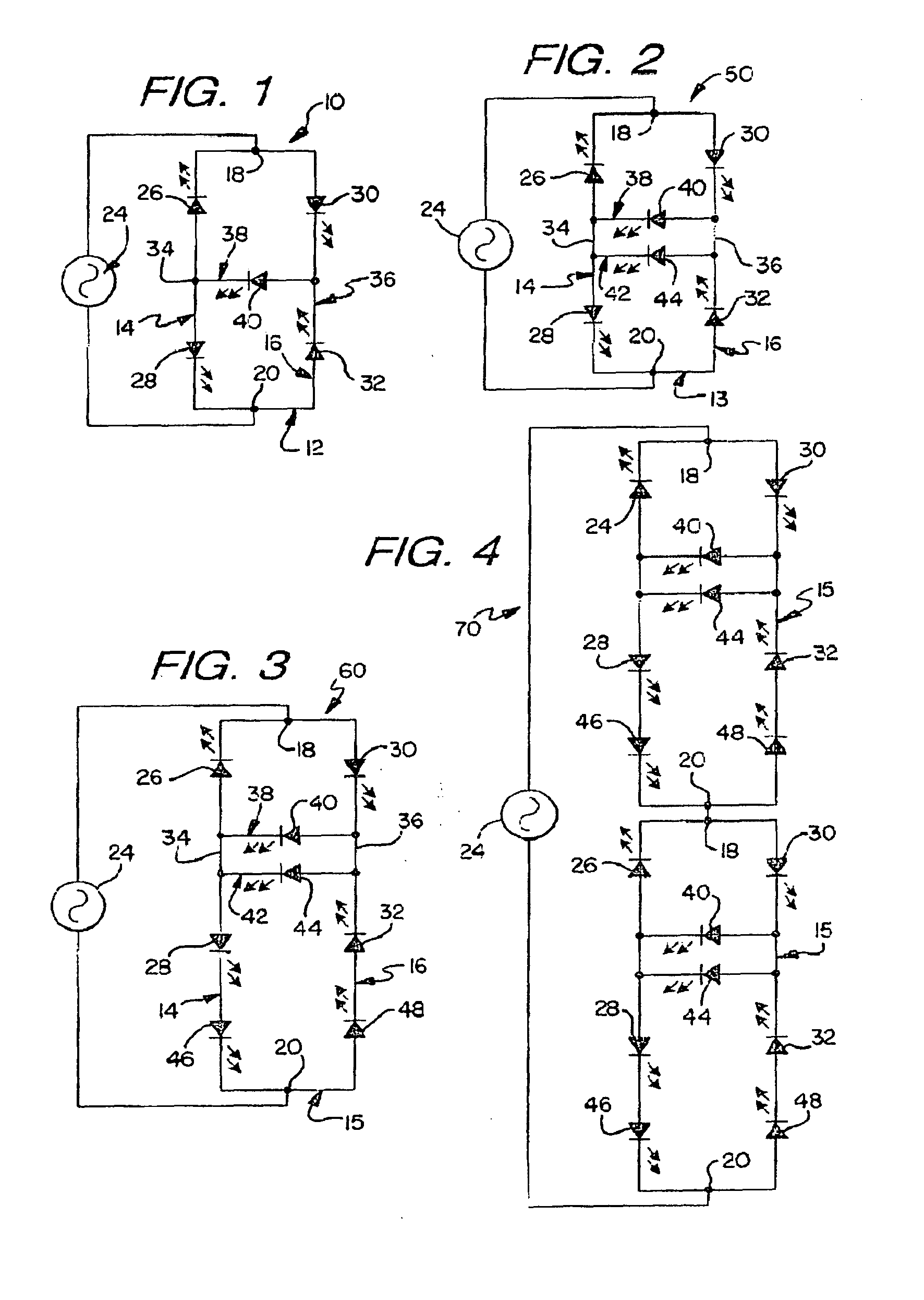 LED circuits and assemblies