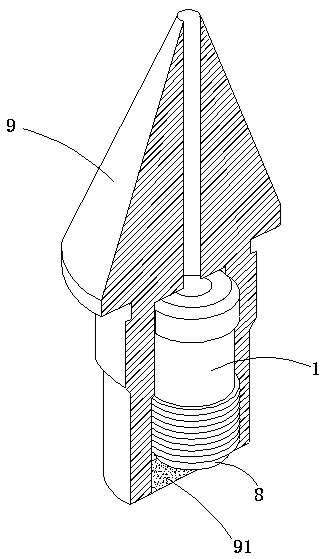 High-performance missile-borne laser device